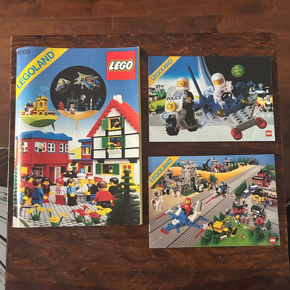 Lego Legoland Idea Book Instructions 6000 & Two Mini Catalogs